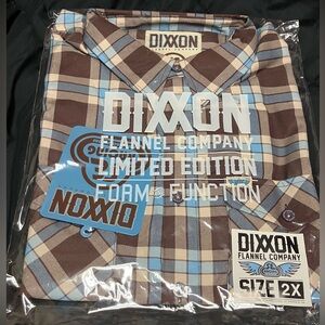 New DIXXON SE Bikes Retro Racing Flannel Mens 2X BNIB